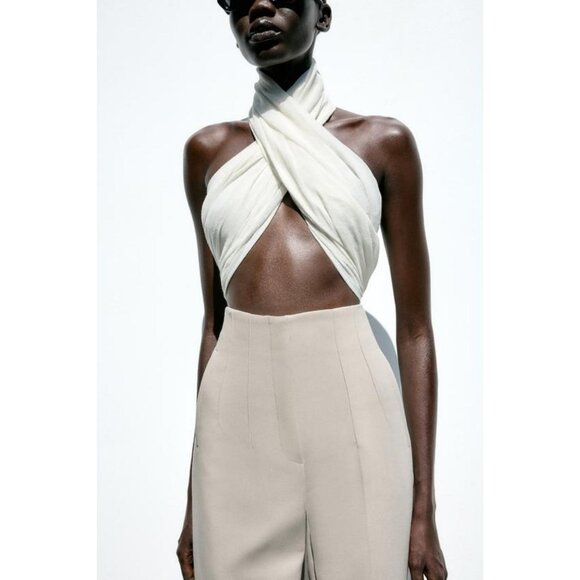 ZARA HIGH-WAIST TROUSERS - Picture 4 of 11